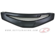 หน้ากระจังสำหรับ HONDA JAZZ ปี2008 (GE)ทรง JS-RACING งานพลาสติกพ่นสีดำด้าน