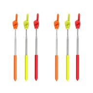 Telescopic Stainless Steel Rod Finger Reading Rod, 6-piece Set