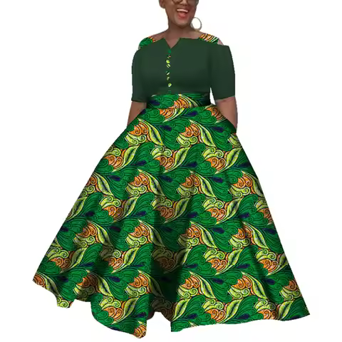 Dashiki African Dresses For Women Colorful Daily Wedding Size S-6XL African Dresses For Women Ankle-