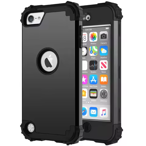 Heavy Duty Hybrid Sturdy Armor Defender High Impact Shockproof Protective Case For iPod Touch 7/Touc