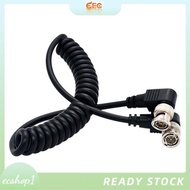 [ecshop1.ph] Video Cable Coaxial Cable Camera Spring Wire PU Spring Wire to Right Angle BNC BNC to B
