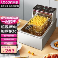 LeChuang Electric Deep Fryer Single Cylinder Commercial Deep Fryer Frying Machine Potato Tower Machi