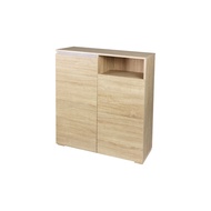 VHIVE August 80cm Shoe Cabinet (Oak Shoe Rack Storage Cabinet)