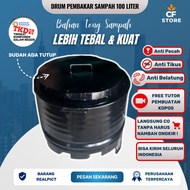Drum bakar sampah minim asap Drum bakar sampah besi tong bakar sampah tanpa asap