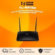 Tp-link TL-MR100 4G LTE Router 300 Mbps Wireless N 4G Router MR100 - TL-MR100