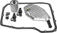 45RFE 545RFE 68RFE Transmission Solenoid Pack with 4WD Filter Kit Pan Gasket - Compatibile with 1999