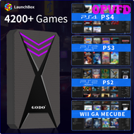 ฮาร์ดไดรฟ์เล่นเกมระบบ OPVFD Launchbox 2TB พร้อม4200 + เกมสำหรับ PS4 /Wi/ PS3/PS2 /Gamecube/ N64/Wiiu/ Sega Saturn เกม HDD สำหรับพีซีแล็ปท็อป