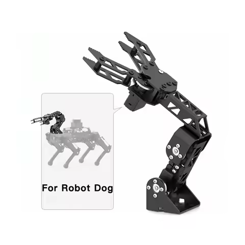 Hiwonder Raspberry Pi Robot Dog PuppyPi Special 3 DOF Robot Arm Upgrade Prop Pack SLAM Navigation Ha