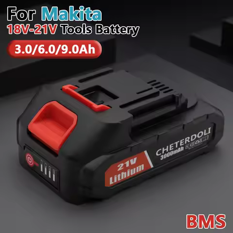 21V for Makita 9.0Ah Smart Battery 5S3P Li-ion Pack Overheat Protection for Power Tools Drills Safet