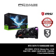 MSI GEFORCE RTX5070TI VANGUARD SOC 16GB GDDR7 GPU GRAPHIC CARD