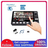 FEELWORLD L4 Multi-camera 5 Channel HD Video Mixer Switcher 10.1" Touch Screen 4xHDMI 1xSDI Inputs U