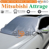 Rearview mirror sunshade for Mitsubishi Attrage aluminum-coated umbrella - OTOALO