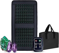 MX300 Far Infrared Therapy Amethyst and Tourmaline Crystals Heating Mat for Body,includes Remote Con