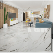 Porcelain Tiles White Marble Design 60x60cm sold per Box of 1pc