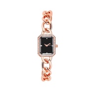 Jam Tangan Wanita Stainless Gelang Bentuk Persegi Aroma Kecil Vintage Berlian Fashion Wanita Korea