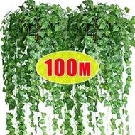 2 Meters/10 Meters/20 Meters/50 Meters/100 Meters Artificial Green Ivy Vine Wreath, Simulated Plant 