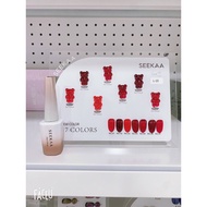 SEEKAA L15 Red Wine Cherry gel 7color 1btl 15 ml free color chart seekaagel gel color