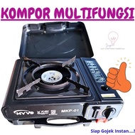 Myvo 2-in-1 Portable Camping Gas Stove 2 Functions Canned Gas and 3kg Gas 12kg/