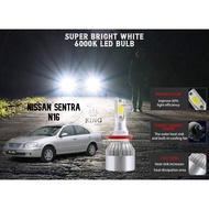 Nissan Sentra N16 C6 LED Light Bulb 6000K White 1Pair 2pcs Car Headlight Mentor Lampu Besar