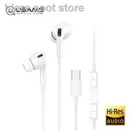 ☾▼USAMS High-Res Audio EP-41 3.5mm / Type-C / Lightning In-ear Earphone