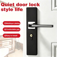 Door Lock Set Tombol Pintu Bilik Lock Pintu Rumah Tombol Pintu Rumah Doorknob For Main Door 35-45mm 