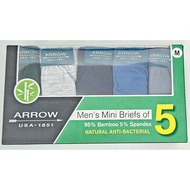 ARROW 5Pcs Pack Bamboo Mini Briefs