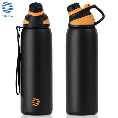 Fjbottle Portable Thermos Cup Stainless Steel Double Wall Vacuum Flasks Magnetic Lid Leak Proof 1000
