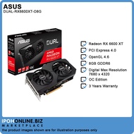 Asus Dual Radeon RX 6600 XT OC Edition 8GB GDDR6 HDMI DP Graphic Card - DUAL-RX6600XT-O8G | Ipohonli