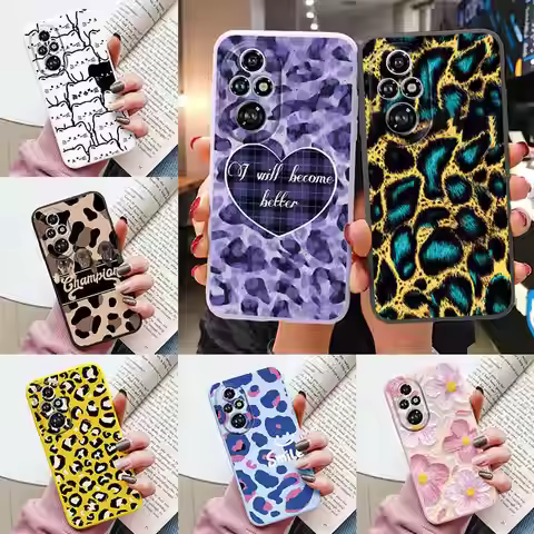 Leopard Luxury Case For Honor 200 Pro 200 Lite 90 Smart x7b x7a X7 70 50 400Pro Phone Cover Shockpro
