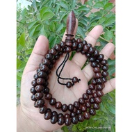 KAYU Galih asem lucky wooden necklace, lucky 8 mm necklace