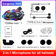 【New】D2-6X Intercom Helmet Bluetooth Headset Noise Reduction Music Sharing Mixing 1 to 5 Wireless Mo