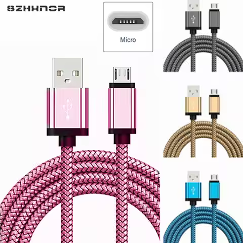 for Huawei P Smart 2019 Y9 Y6 Y7 Prime 2018 Micro USB Charge Cable 1m 2m Android Charger Cord For Ho
