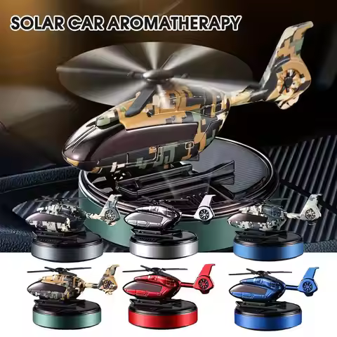 Car Solar Airplane Air Freshener Solar Helicopter Interior Perfume Trim Diffuser Rotary Deodorant Pr