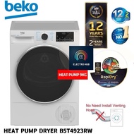 Beko Heatpump Dryer 9KG B5T4923RW / 10KG B5T64237WM Made In Europe