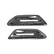 premium-Carbon Fiber Side Vent Fender Cover Replacement for F10 M5 Style 2012-2016 Side Signal Lamp 
