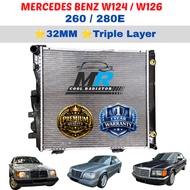 MERCEDES BENZ W124 W126 260E/280E (32MM) TRIPLE LAYER TOP QUALITY AUTO Radiator Tangki Air