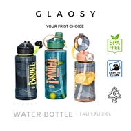 2000ML THINKS - Water Bottle Drinking Botol Air Besar Bekas Air Minuman Plastic Transparent Sport Bo