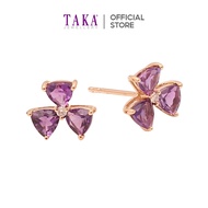 TAKA Jewellery Spectra Amethyst Diamond Earrings 18K