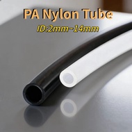 10Meter PA Tube White Nylon Material ID:2mm~14mm Black Nylon Pneumatic Air Compressor Smooth Rigid H