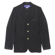 全新 ▲ JUNYA WATANABE MAN COMME des GARCONS WG-J009 縫線設計金色紐扣西裝外套 黑色 XS 含衣架 日本製造 正品男裝