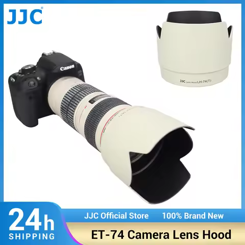 JJC ET-74 Reversible Camera Lens Hood Compatible with Canon EF 70-200mm f/4L USM &IS USM Lens for Ca