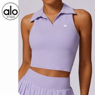 【ALO】 Alo Yoa Naked Tight Sports Vest Running Tennis Fitness Yoga Clothing Polo Lel Sweatshirt 【Hot