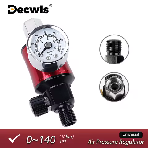 In-line Oil Water Separation Air Filter/Separator, Spray Gun Air Pressure Regulator Air Treatment Un