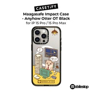 CASETiFY Maagasafe Impact Case for iP 15 Pro / 15 Pro Max - Anyhow Otter OT Black