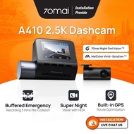 70mai A410 Dashcam 2.5K + HDR | Dual Channel Recording Super Night Vision | 24H Parking Surveillance