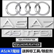 Audi Tail Label a7a5 Car Label Rear Word Label 45TFSI Four-Wheel Drive Displacement Letter Sticker F