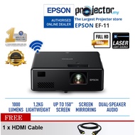 Epson EpiqVision Mini EF-11 Mini Portable Full HD Home Theater Laser Projector ( Built-In-Screen Mir