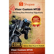 Yamaha mt25 custom visor on mt07 headlamp model