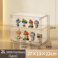 Transparent Storage Display Box M~XXL Kotak Penyimpanan Sepatu Display Tas Buku Transparan Transpare