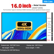 Touch Screen 4K Portable Monitor 60/144Hz 16/17.3/18inch 4K 3840x2400 IPS HDR Dual Speaker Gaming Di